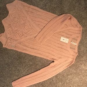 NWT pale light pink sweater